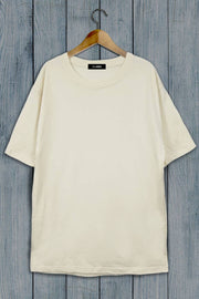 Oversized Basic Cotton Tee