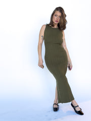 Cleo Olive Maxi Dress