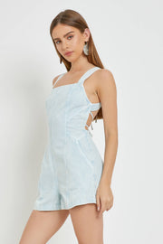 Becka Open Back Romper