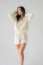 Nora Collared Boucle Sweater