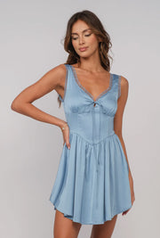 Annie Blue Corset Dress