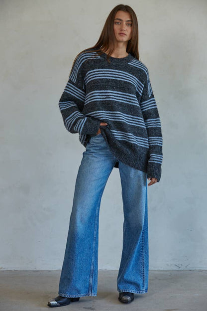 Sol Striped Knit Sweater