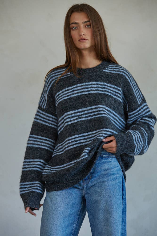 Sol Striped Knit Sweater